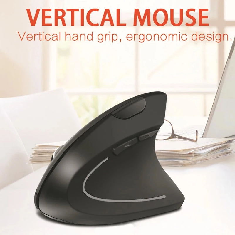 mouse vertical sem fio modelo profissional