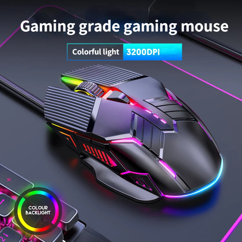 mouse gamer rgb com fio