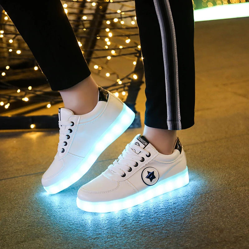 tenis feminino com fita led