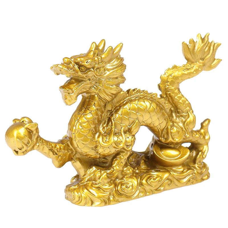 dragão dourado decorativo