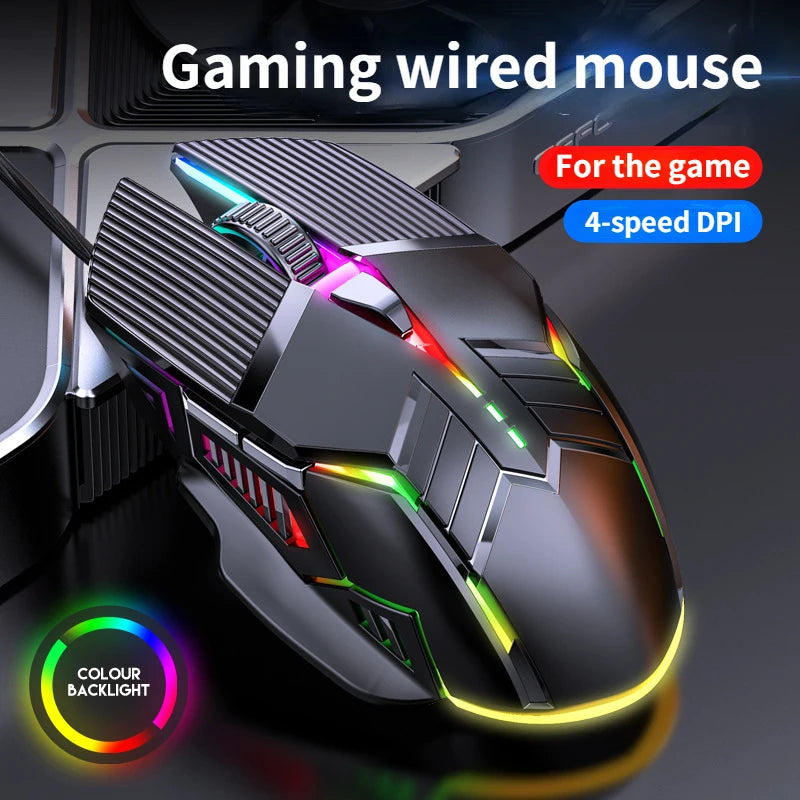 mouse gamer rgb com fio