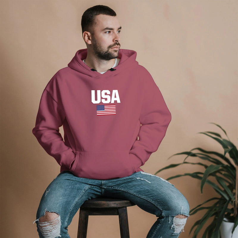 Blusa Moletom Estados Unidos da América USA Com Capuz